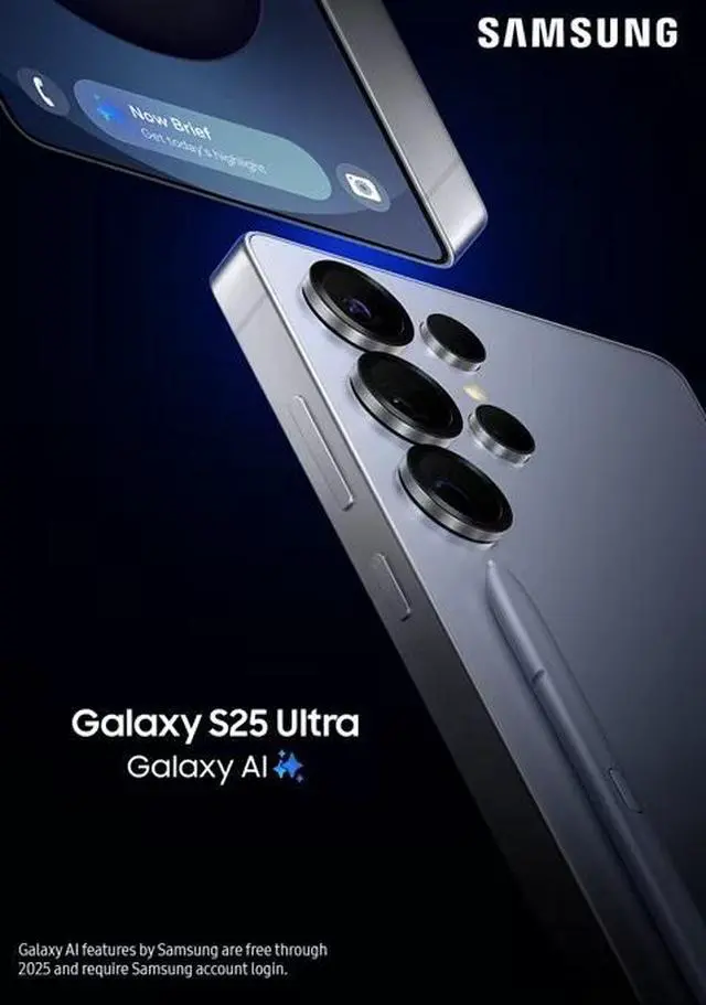 Alt view image 2 of 10 - SAMSUNG Galaxy S25 Ultra 5G S938B 512GB ROM 12GB RAM Dual SIM GSM Unlocked - Silver blue