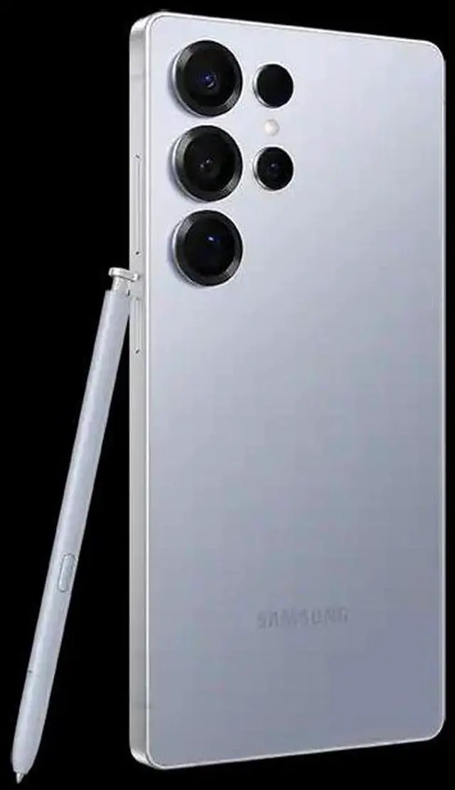 Alt view image 3 of 10 - SAMSUNG Galaxy S25 Ultra 5G S938B 512GB ROM 12GB RAM Dual SIM GSM Unlocked - Silver blue