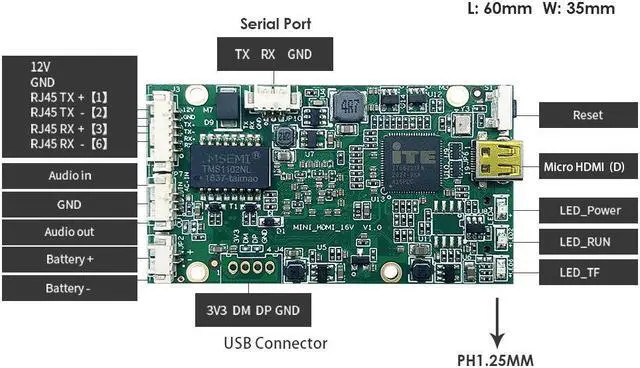 Alt view image 2 of 6 - EXVIST H.265 1080P Mini HDMI Video Encoder W/SD Card Slot Max. 128G DDNS HTTP ONVIF RTMP RTSP TS UDP Hikvision Private Protool for IPTV Live Streaming to YouTube Facebook Vimeo etc.