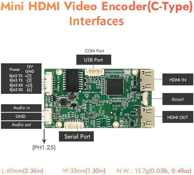 EXVIST H.265 1080P Mini HDMI Video Encoder Supports DDNS HTTP