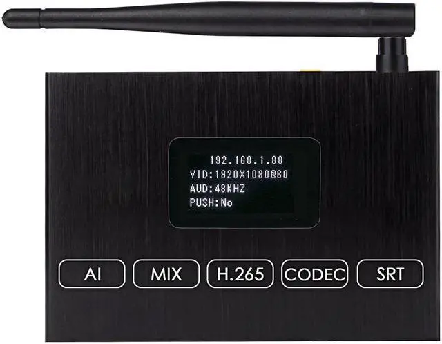 Main image of EXVIST H.265 1080P 60FPS WiFi HDMI Video Encoder HDMI Decoder, Supports HLS RTMP RTSP SRT UDP, Compatible with ONVIF/Hikvision, for IPTV Live Streaming to YouTube Facebook Vimeo etc.