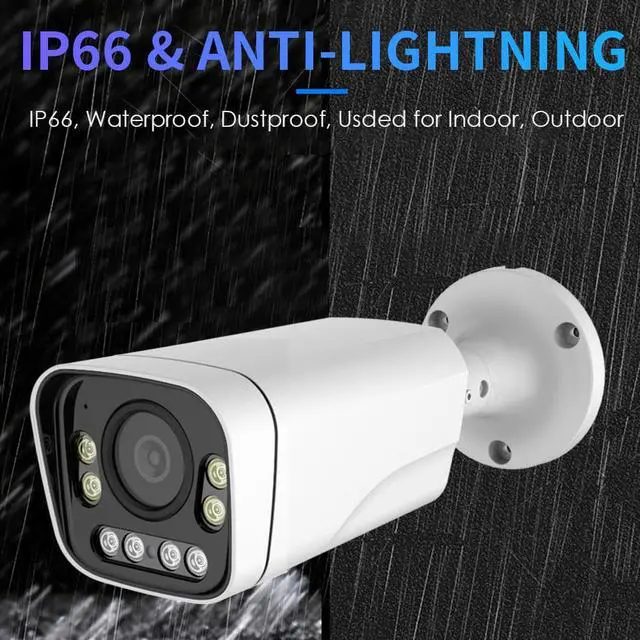 Alt view image 4 of 4 - EXVIST 4K(8MP) Optical Zoom IP Camera, Dual Light Outdoor PoE Bullet Security Camera, 2.7mm~13.5mm Motorized Lens, IP66, Human Detection, RTMP to YouTube/Facebook etc.