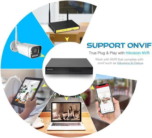 Alt view image 3 of 4 - EXVIST 4K(8MP) Varifocal Wireless Bullet Outdoor Security Camera, Dual Light, 2.7mm~13.5mm Motorized Lens, IP66, Human Detection, RTMP to YouTube/Facebook etc.