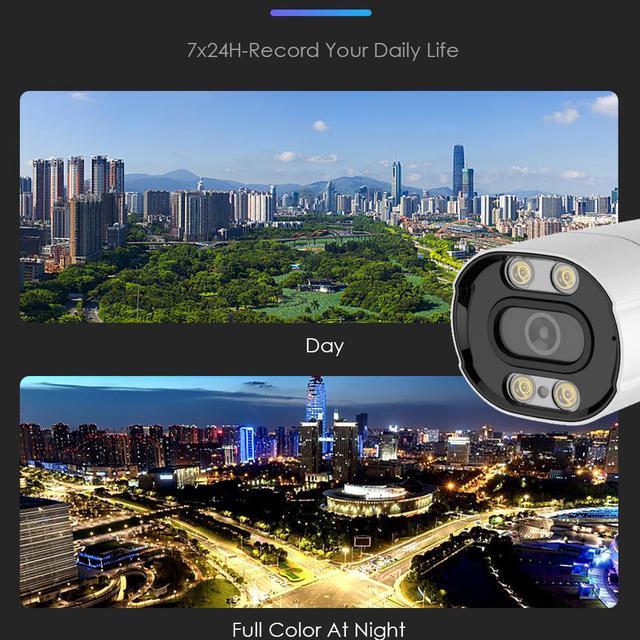 Alt view image 3 of 5 - EXVIST 3.0MP WiFi Full Color Weatherproof Compact Bullet Live Streaming IP Camera for Broadcasting to YouTube Facebook Twitch etc. by RTMP W/3.5mm Distortionless Lens Built-in Audio