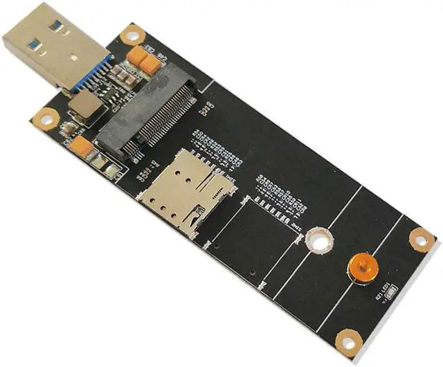 Alt view image 5 of 5 - EXVIST 5G LTE Industrial M.2(NGFF) to USB3.0 Adapter W/Nano SIM Card Slot for 5G LTE Module Like Quectel RM500Q etc. Applicable for M2M & IoT Applications Like Raspberry Pi Industrial Router etc.