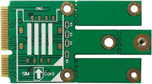 Alt view image 3 of 3 - EXVIST 4G LTE M.2(NGFF) to Mini PCIe Adapter W/O SIM Card Slot for 4G/3G LTE Module Suitable for M2M & IoT Applications Like Raspberry Pi Industrial Router Video Surveillance etc.