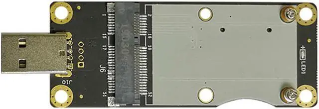 Alt view image 3 of 4 - EXVIST 4G LTE Industrial Mini PCIe to USB Adapter W/SIM Card Slot for WWAN/LTE 3G/4G Module Applicable for M2M & IoT Applications Like Raspberry Pi Industrial Router IP Camera Digital Signage etc.