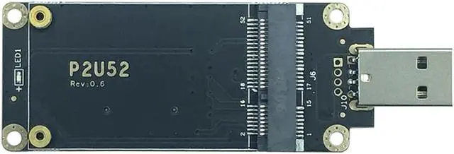Alt view image 3 of 4 - EXVIST 4G LTE Industrial Mini PCIe to USB Adapter W/SIM Card Slot for WWAN/LTE 3G/4G Module Applicable for M2M & IoT Applications Like Raspberry Pi Industrial Router IP Camera Digital Signage etc.