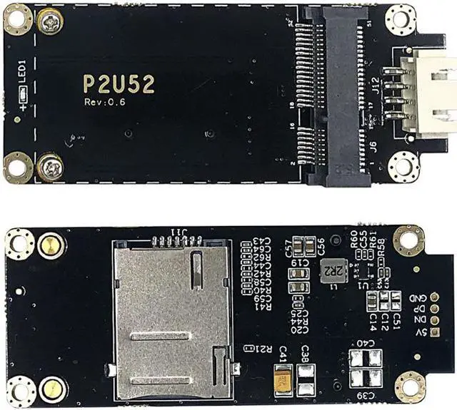 Main image of EXVIST 4G LTE Industrial Mini PCIe to USB Adapter USB(4PIN PH2.54) Connector W/SIM Card Slot for WWAN/LTE 3G/4G Module Suitable for M2M & IoT Applications Like Raspberry Pi Industrial Router IP Camera