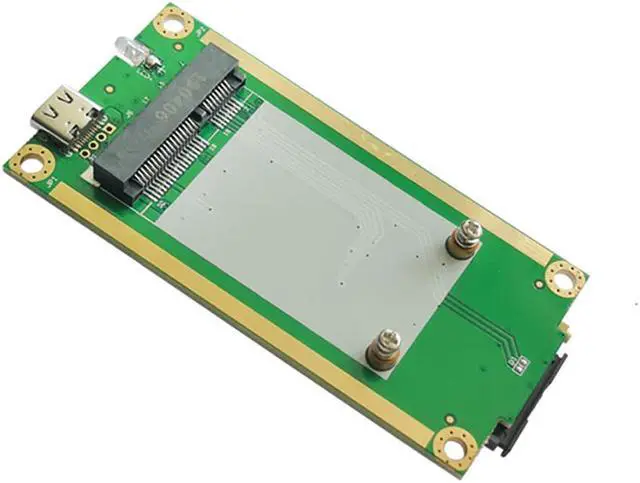Alt view image 5 of 5 - EXVIST 4G LTE Industrial Mini PCIe to USB (Type-C 3.1) Adapter W/SIM Card Slot for WWAN/LTE 3G/4G Module Suitable for M2M & IoT Applications Like Raspberry Pi Industrial Router IP Camera