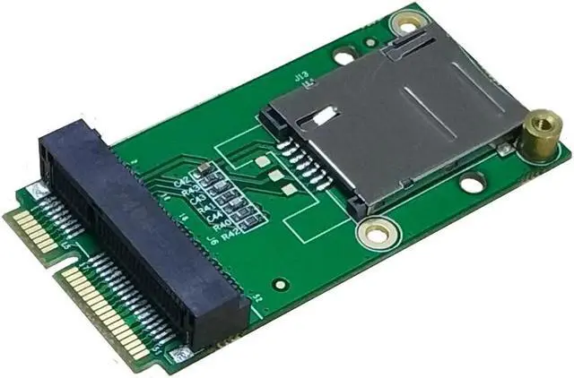 Alt view image 3 of 4 - EXVIST 4G LTE Industrial Mini PCIe to Mini PCIe Adapter W/SIM Card Slot(Push-Push) for WWAN/LTE 3G/4G Module Suitable for M2M & IoT Applications Like Raspberry Pi Industrial Router Video Surveillance