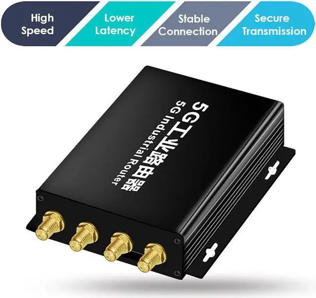 Alt view image 3 of 6 - EXVIST 5G LTE Modem with SIM Card Slot, 5G DTU with RS232 RS485, 2X Gigabit RJ45, Dual Mode NSA+SA, APN/VPN, Suitable for Electricity, Video Surveillance, Industrial Control etc (RM510Q-GL)