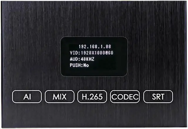 Main image of EXVIST H.265 1080P HDMI Video Encoder/Decoder w/Screen, USB2.0 for 1080P Webcam, Video Decoding from RTSP/RTMP/TS Stream, Compatible with ONVIF/HK, Live Stream for YouTube, Facebook, Wowza, Twitch