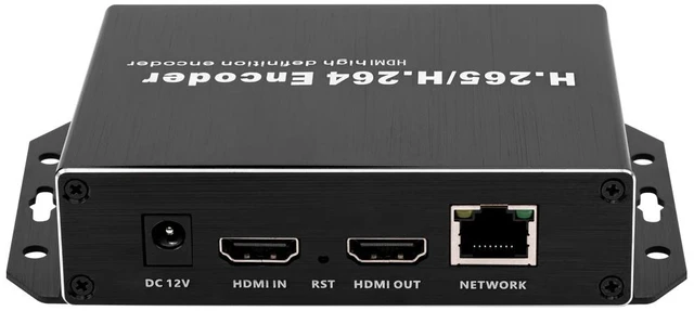 Main image of EXVIST H.265 1080P PoE HDMI Video Encoder with HDMI Loopout, Live Streaming Encoder for YouTube Facebook, CCTV Surveillance IPTV, SD Card Slot Max 128G, RTMP RTSP SRT HTTP DDNS