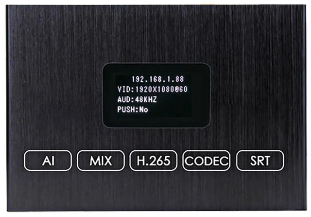 Main image of H.265 1080P HDMI Encoder/Decoder w/Built-in OLED Screen | Dual USB, RTSP/ONVIF & Live Monitoring