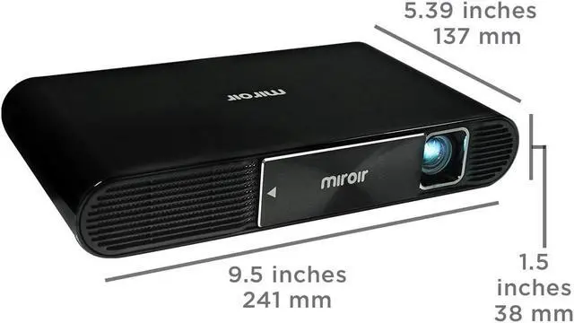 Alt view image 5 of 10 - Miroir M631 Ultra Pro 1080p Projector, 700 LED Lumens, Battery-Powered, USB Type C Video and Charge