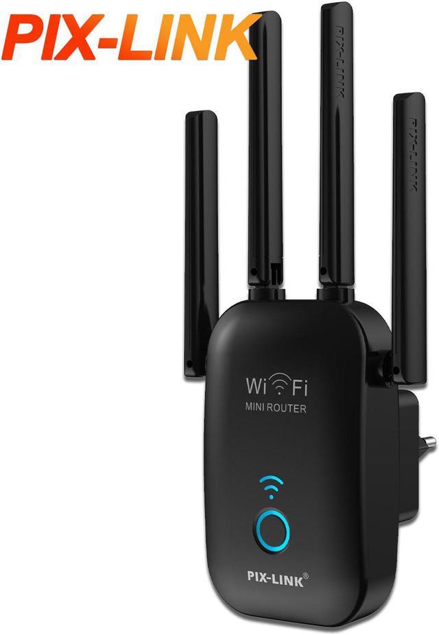 PIX-LINK AC1200M Mini Wireless Wifi Router/Repeater/AP, 4 Antenna