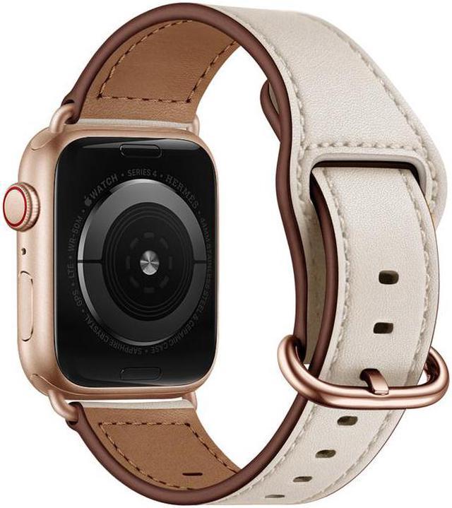 Genuine Leather Wrist Strap For Apple Watch Bands Men And Women