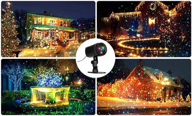 Wsirak Waterproof Christmas Laser Light Projector RGB Full Color