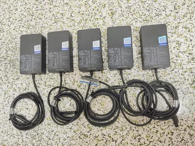 Alt view image 6 of 7 - Wsirak 100% Original Genuine Microsoft Surface Adapter Charger For Surface Book Laptop 3 2 1 Pro X 7 6 5 4 3 Surface Go 127W 15V 8A AC Power Supply Adapter