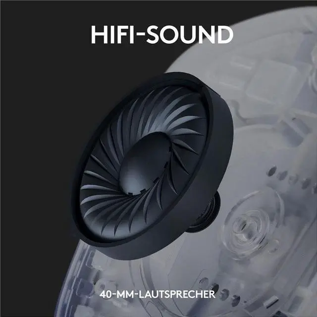 Alt view image 5 of 7 - Logitech G435 LIGHTSPEED and Bluetooth Wireless Gaming Headset Lightweight Over-ear Headphones Built-in mics White