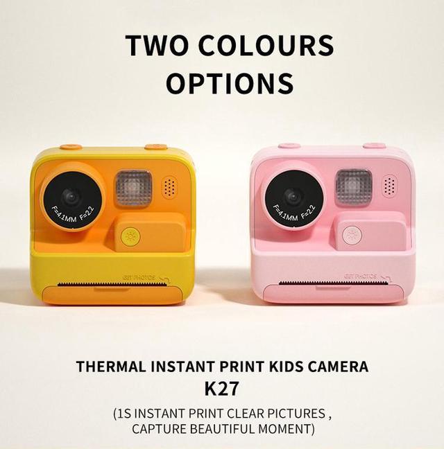 Dylanto Instant Print Camera for Kids,2.4 Inch Screen Kids Instant Cameras,  Christmas Birthday Gifts for Girls Age 3-12, Portable Toddler Toy for 3 4