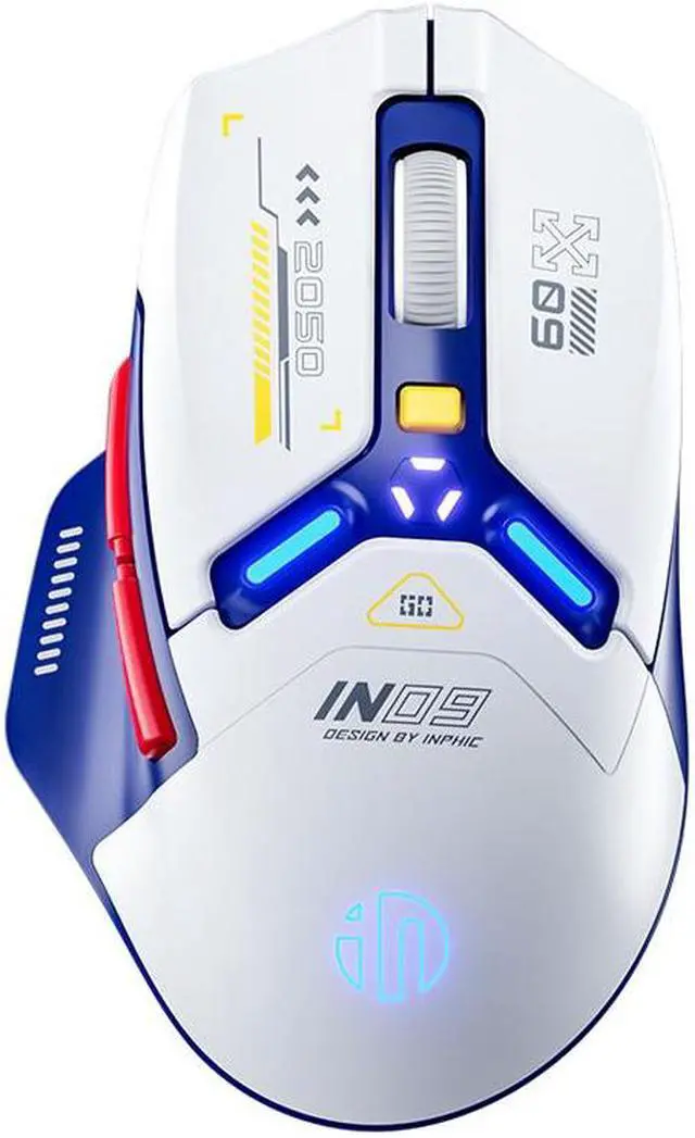 Main image of WSIRAK IN9 Wireless Gaming Mouse 500mAh battery 10000 DPI support three connection ways bluetooth Mice computer laptop mouse