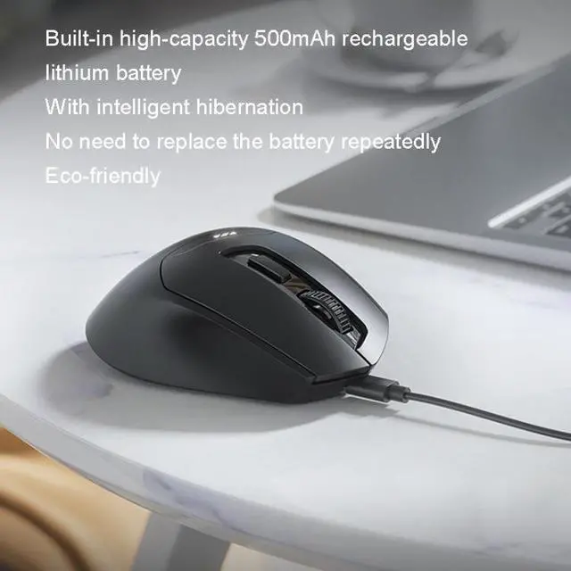 Alt view image 7 of 7 - WSIRAK DR1 Bluetooth Mouse Three Modes 2.4G Wireless Gaming Mouse TYPE-C Charging Computer Laptop Office Home Game Mice