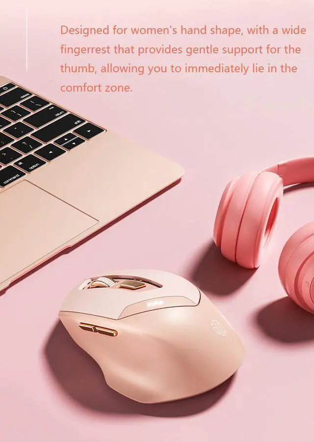 Alt view image 7 of 7 - WSIRAK DR8 Bluetooth Mouse Three Modes Computer Laptop Mouse 800 1200 1600 DIP 2.4G Wireless Mice Office Game Drawing Mouse