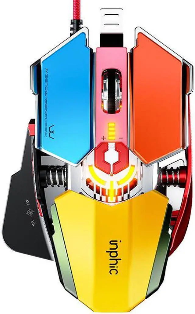 Main image of WSIRAK PG6 Wired Mouse Esports Game Mice Hardware Macro RGB Glowing Mouse Office USB Desktop Laptop Gaming Mouse