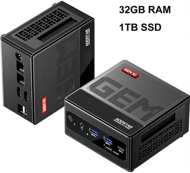 Main image of WSIRAK AOOSTAR GEM10 AMD Ryzen 7 7840HS Mini PC with WIN 11 PRO/ 3* NVME/Oculink/2*2.5G LAN 32G RAM / 1T SSD
