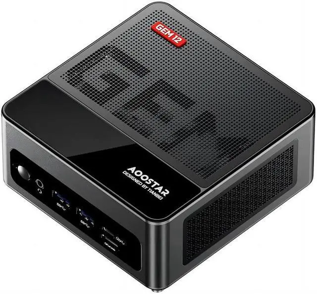 Main image of WSIRAK GEM12 AMD Ryzen 9 6900HX Mini PC with 16/32G DDR5 RAM 512G/1T PCle 4.0 SSD WIN 11 PRO/ 2* NVME/Oculink/2*2.5G LAN (Non-screened version)