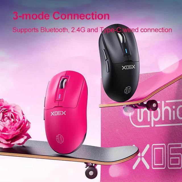 Alt view image 6 of 6 - Wsirak IN6 SE Youth Wireless Mouse Wired Bluetooth 3rd mock examination Computer Notebook 3311 Charging Game E-sports Lightweight Gaming Mouse Black