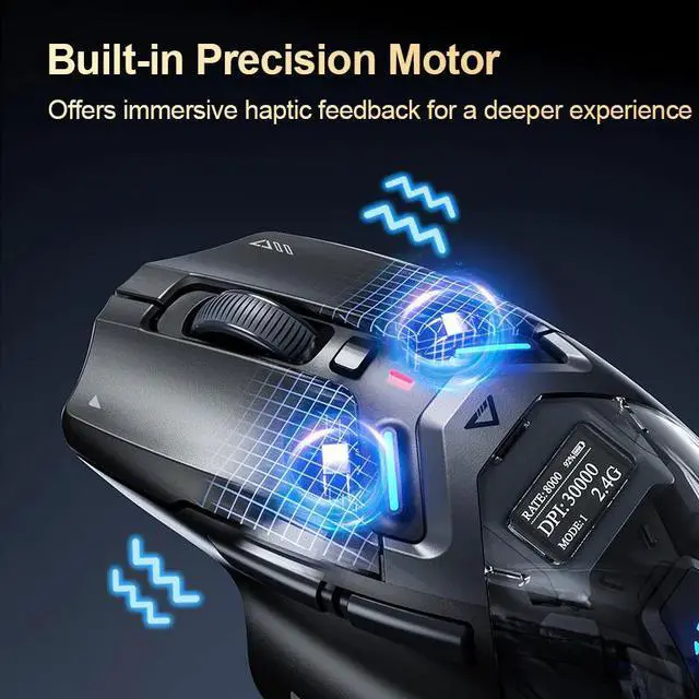 Alt view image 3 of 7 - Wsirak IN9 Ultra PAW 3950 Wireless Gaming Mouse Gunfire Edition Wireless Bluetooth Mouse Triple mock examination Mechanical Wired Computer Mouse