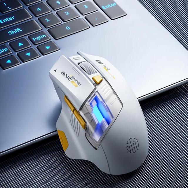 Alt view image 2 of 5 - Wsirak A9 Explorer Bluetooth and 2.4G Wireless Mouse Rechargeable Gaming Mouse Computer Laptop Mice White