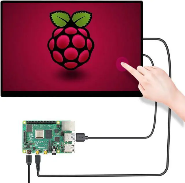 Alt view image 4 of 7 - ZEUSLAP Z10T 10.5 Inch Touchscreen Portable Monitor, 1280P FHD 100% sRGB IPS Screen Display Portable Sub Monitor for Office, School, Travel laptop mini pc computer Switch PS4 PS5 Raspberry Pi