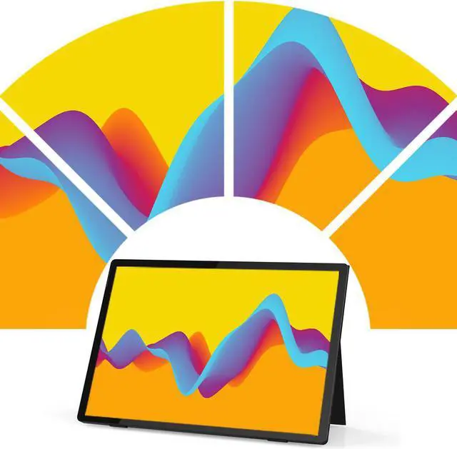 Alt view image 2 of 6 - ZEUSLAP Z13K 13.5 Inch 3K 60Hz portable gaming monitor QHD Dual Screen for laptop switch xbox PS5 Surface Book, Surface Pro 8, Surface Pro 9, Macbook Pro 13.5" 1:1 or 3:2 Laptop Extend Monitor