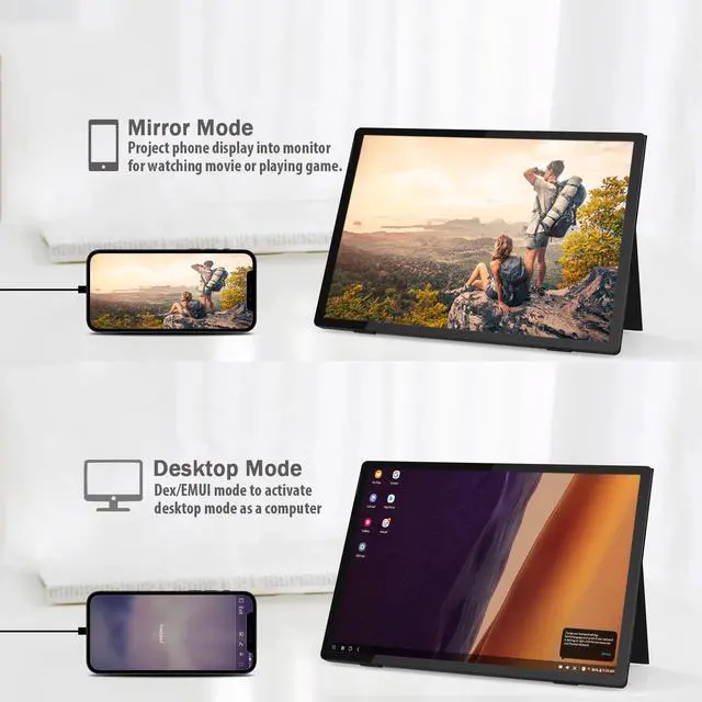 Alt view image 4 of 6 - ZEUSLAP Z13K 13.5 Inch 3K 60Hz portable gaming monitor QHD Dual Screen for laptop switch xbox PS5 Surface Book, Surface Pro 8, Surface Pro 9, Macbook Pro 13.5" 1:1 or 3:2 Laptop Extend Monitor