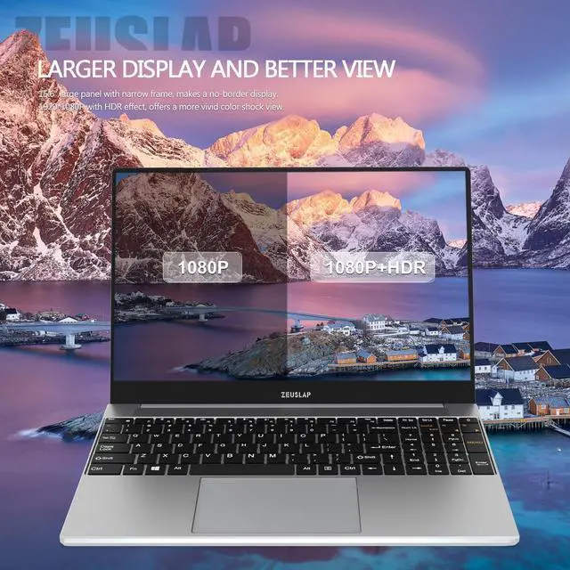 Alt view image 2 of 6 - ZEUSLAP 15.6 Inch Full HD Portable Monitor Built-in Keyboard and Mouse For Raspberry Pi Samsung DEX MacBook Pro Laptop PC Sub Display