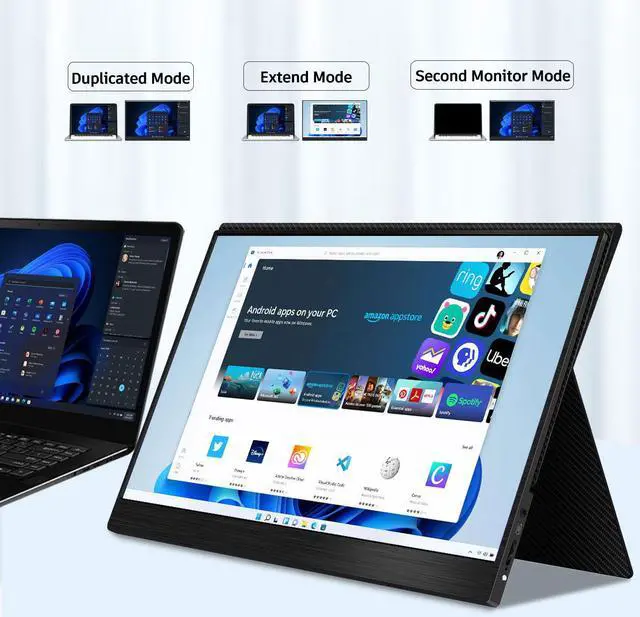 Alt view image 3 of 6 - ZEUSLAP Z17P 17.3 Inch 100%sRGB Portable Gaming Monitor, 1080P FHD 60Hz Screen for PS4 PS5 Switch Xbox Game Consoles Extend Screen PC Sub Display