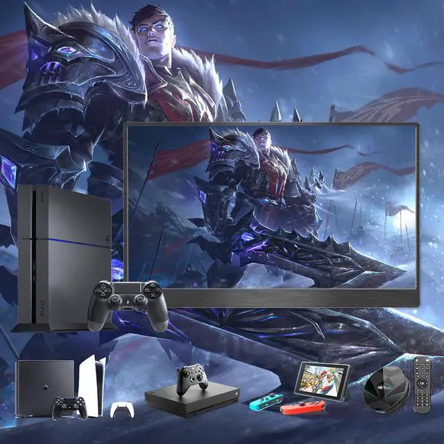 Alt view image 5 of 6 - ZEUSLAP Z17P 17.3 Inch 100%sRGB Portable Gaming Monitor, 1080P FHD 60Hz Screen for PS4 PS5 Switch Xbox Game Consoles Extend Screen PC Sub Display