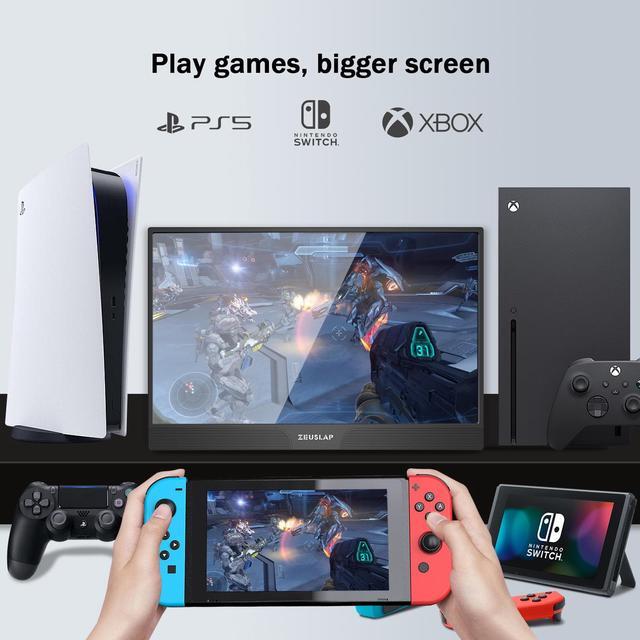 Alt view image 8 of 7 - ZEUSLAP Z15ST 15.6Inch Touchscreen Portable Monitor, 1920x1080 60hz Full HD IPS Screen Computer Gaming Monitor with HDMI-compatible +USB-C Ports for Laptop, Smartphone ect.