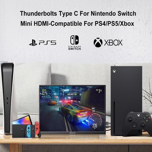 Alt view image 8 of 7 - ZEUSLAP P16 16 Inch Portable Monitor, 1920*1200 60Hz 100%sRGB IPS Screen Computer Gaming Monitor for Laptop, Phone, Switch, Xbox, PS4/5 etc.