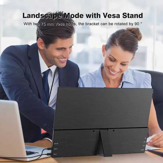 Alt view image 7 of 7 - ZEUSLAP P16UK 16 Inch Portable Monitor,3840*2400 4K UHD 16:10 100%sRGB 600Nit Brightness IPS Panel Gaming Monitor for Lapop, Phone PS4/5, Swtich etc.