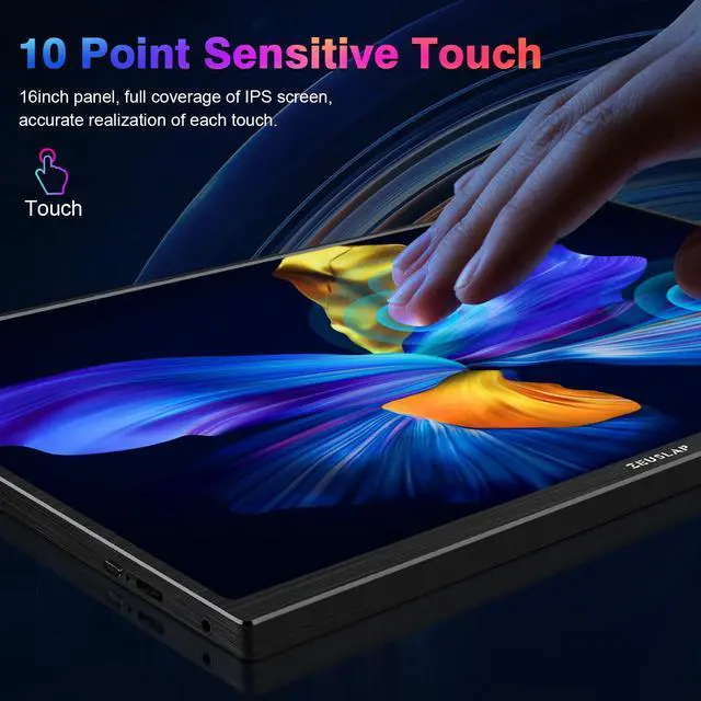 ZEUSLAP P16T 1920*1200P IPSモニター ZEUSLAP P16T 16 Inch Touchscreen Portable Monitor, 1920*1200