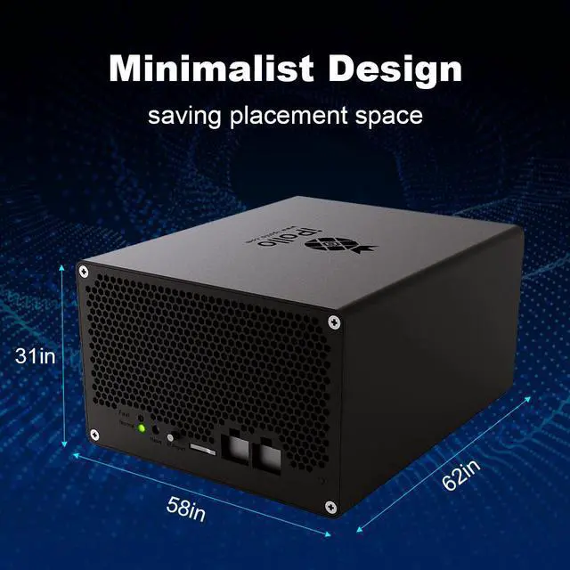 Alt view image 4 of 5 - iPollo V1 Mini Classic ETC Miner, New iPollo 130MH/s Ethereum ETC Miner with PSU, Digital Currency ETC ZIL ETP EXP Silence and Small Mining Machine