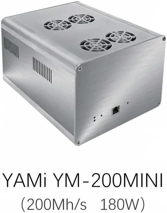 Alt view image 2 of 4 - New YM YAMi 200MINI Miner ETC ETH 200MH/s 180W With PSU Ethash Mining ETC ETH Ready To Ship
