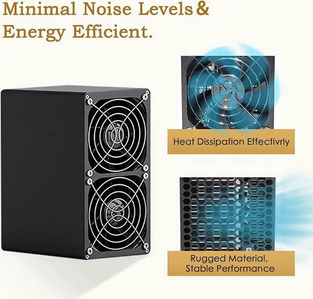 Alt view image 3 of 7 - New Goldshell Mini Doge Pro 205MH/S 220W LTC & Doge Mining Machine with Power Supply, Ready to Ship Now