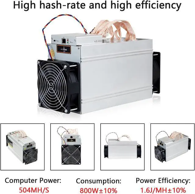 Alt view image 3 of 7 - Antminer L3+ 504MH/S Scrypt ASIC Litecoin Miner, LTC Dogecoin Mining Machine with an Extra Fan & A Data Cable