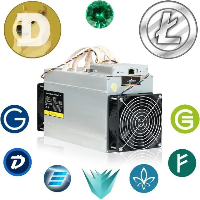 Alt view image 5 of 7 - Antminer L3+ 504MH/S Scrypt ASIC Litecoin Miner, LTC Dogecoin Mining Machine with an Extra Fan & A Data Cable